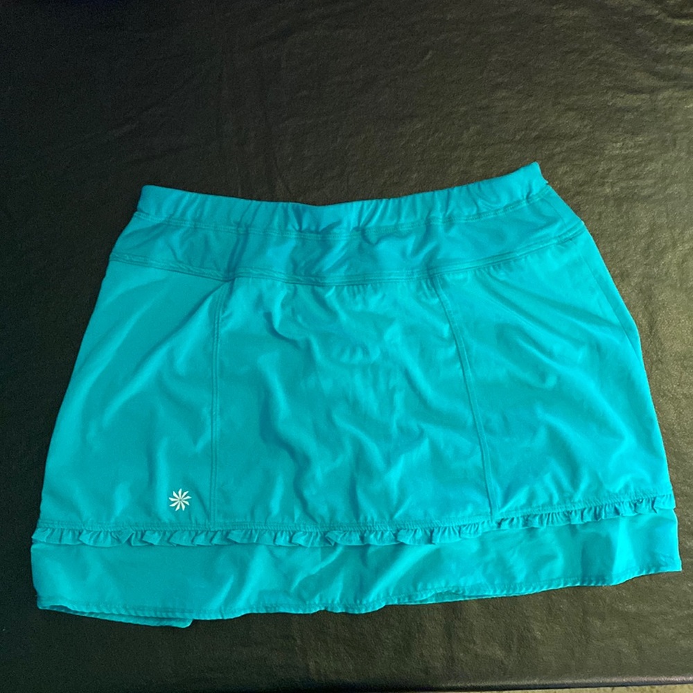 Athleta adjustable womens size small workout Teal Skort